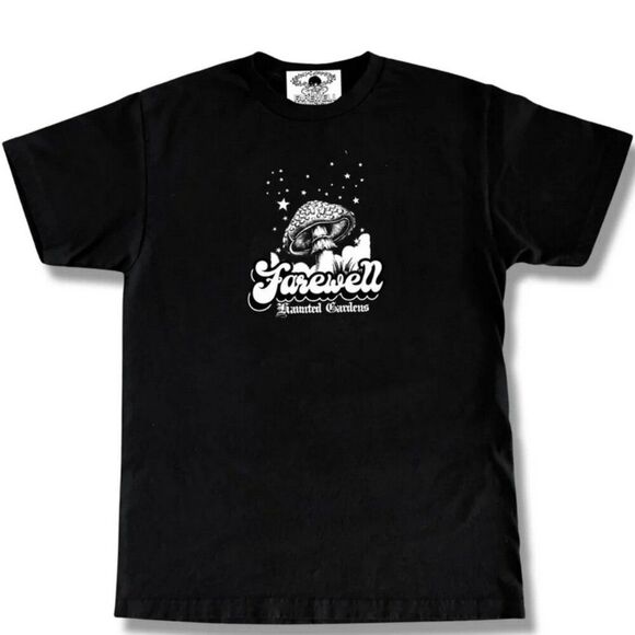 FAREWELL DIVISION Haunted Gardens Mushroom Crew T-Shirt Psychedelic Halloween XL - Picture 3 of 9